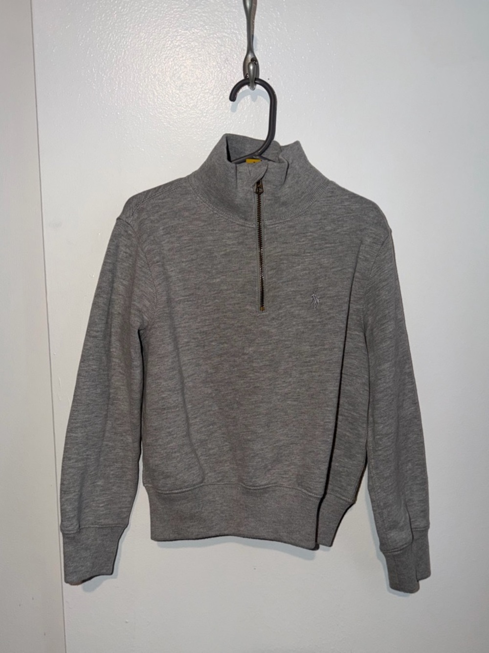 Unisex Polo Ralph Lauren Kids 1/4 Zip Sweatshirt Size S (7) Long Sleeve